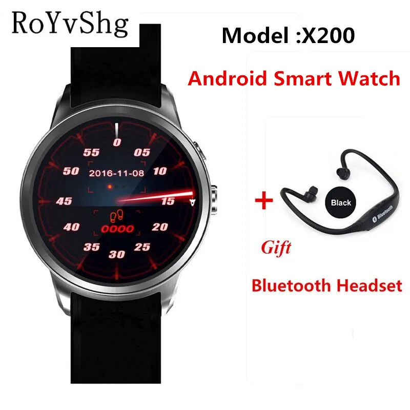 Новый X200 ОС Android 5 1 Смарт-часы 39 дюймов Дисплей MTK6580 телефон Гб + 16 400*400 2MP поддержка