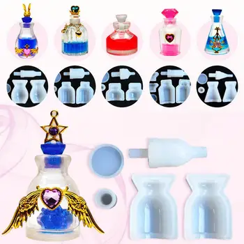 

DIY 3D Perfume Bottle Silicone Molds Handmade Mini Liquid Bottles Jewelry Resin Mold Decor Gifts Accessories