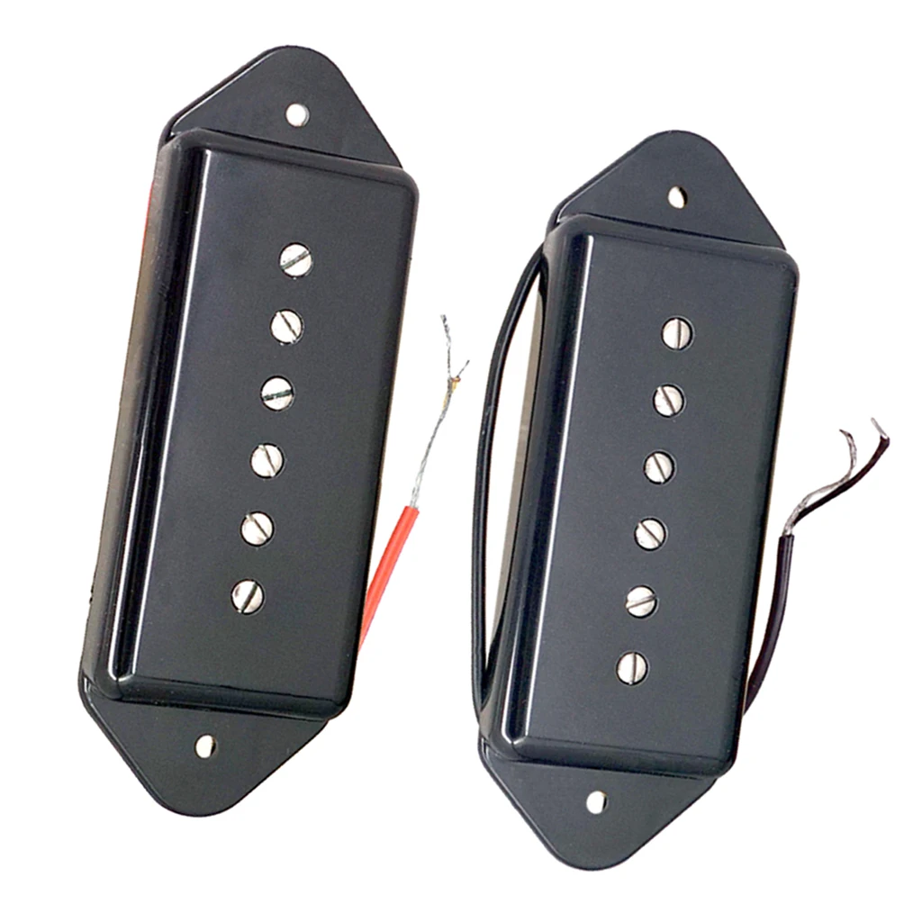 1 Pair Soapbar P90 Guitar Pickups Neck&Bridge for LP Guitar Replacement Parts
