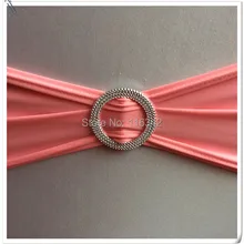 Высокое качество с facoty Цена 100 шт. розовый пояс для стула Чехлы/повязка из спандекса с круглой пряжкой Marious