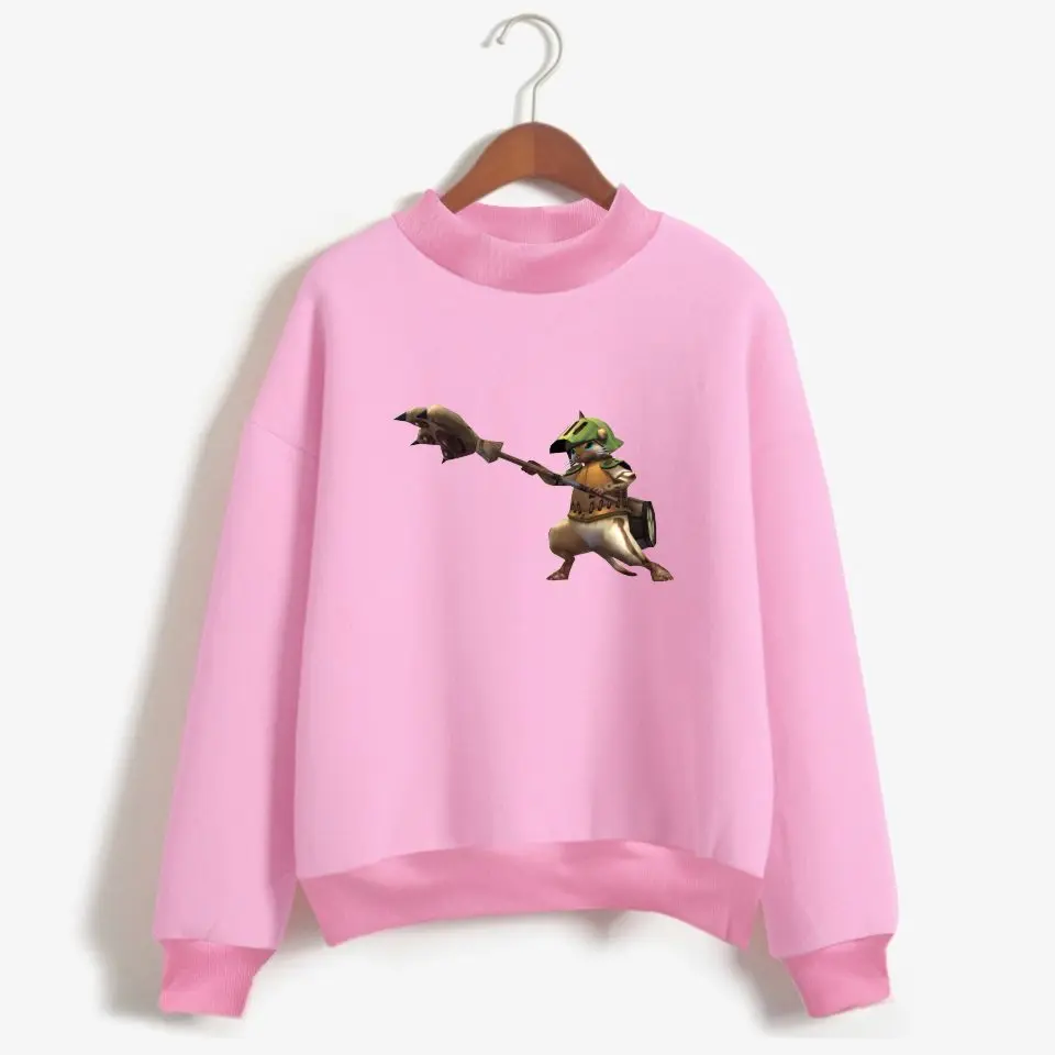 

Monster Hunter World Cat Capless Sweatshirt Men and Women Japanese Game Mens Fashion Capless Sweatshirt Casual S-4XL Clothes