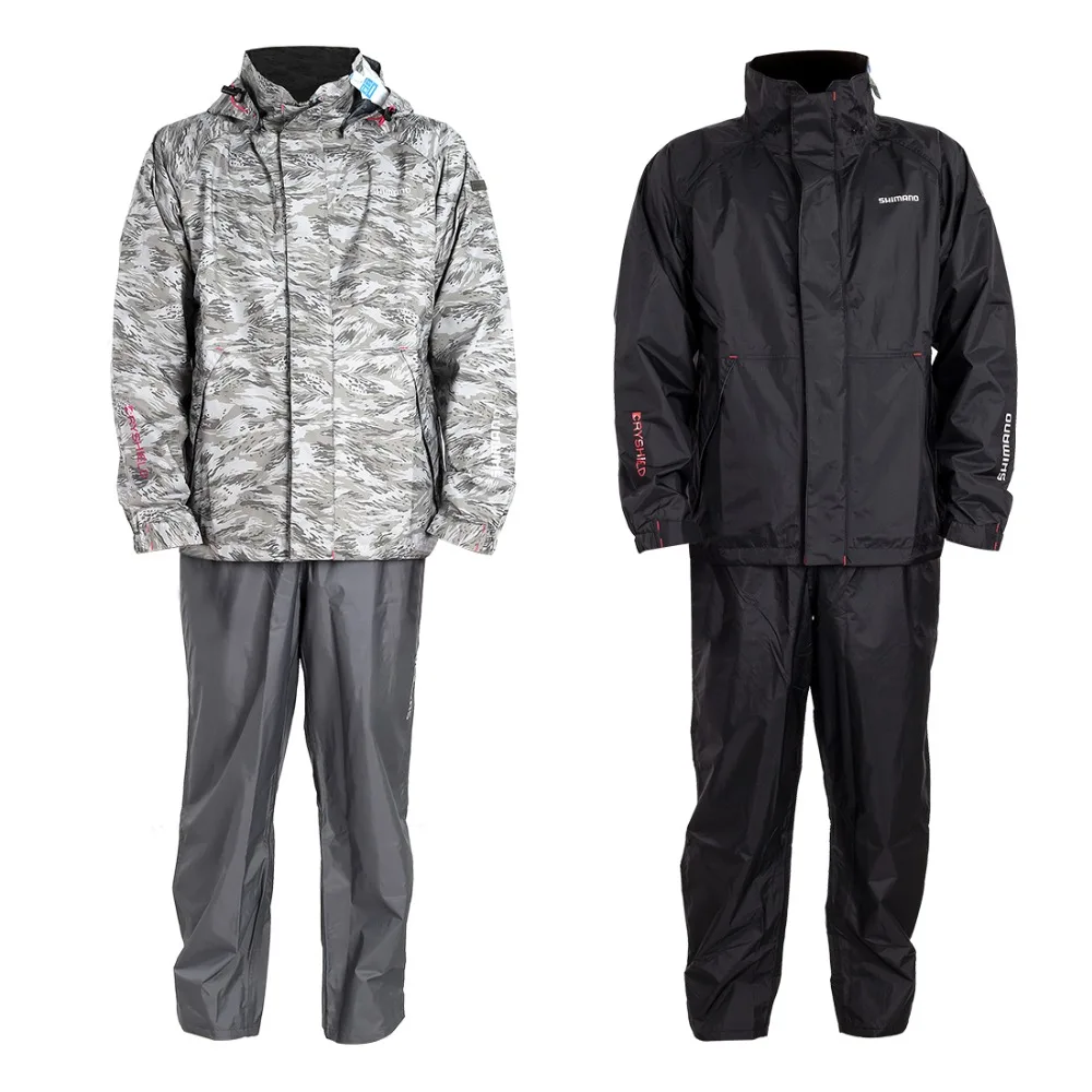 

2018 New Original Shimano DS RA-027Q Fishing Clothes Basic Suit DRYSHIELD Waterproof Breathable Fishing Tackle Black Camouflage