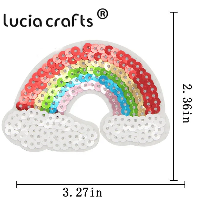 Lucia crafts 7 шт/15 шт блестки патчи железные или Пришивные Патчи Наклейки аппликация патч сумка для одежды DIY аксессуары L0302