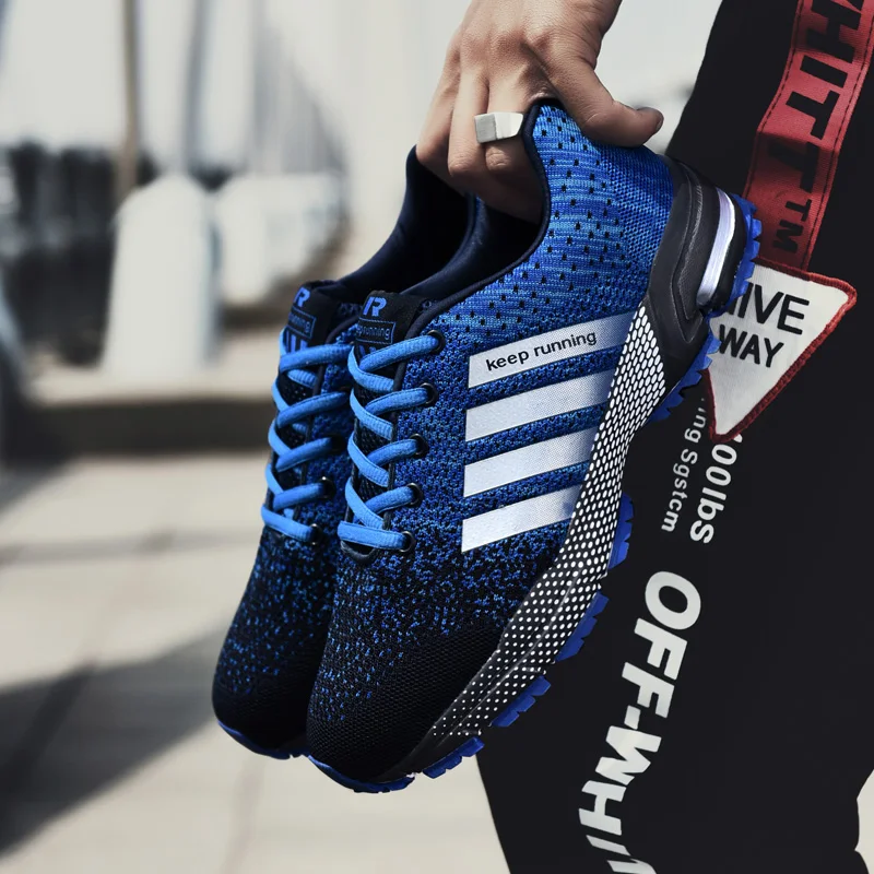 

Men Breathable Running Shoes Mesh Cloth Comfortable Outdoor Sports Shoes Lightweight Sneakers for Women Training Footwear