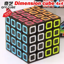 Волшебный куб головоломка QiYi 4x4x4 Размер 4*4*4 444 легкая логическая игра скорость карманный Профессиональный скоростной куб Развивающие