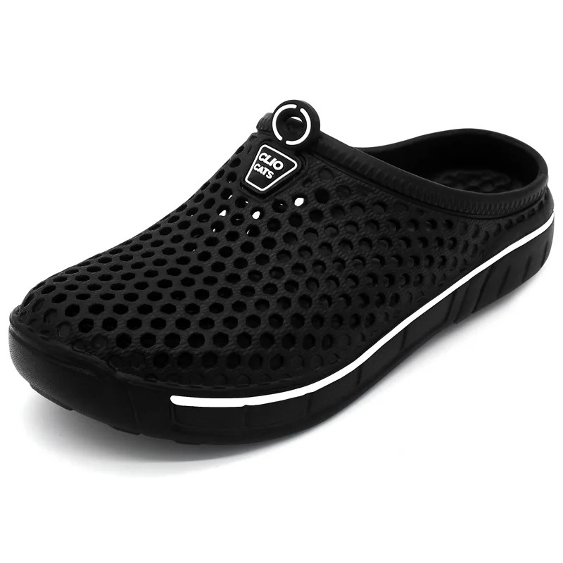 Kopen Clax Tuin Klomp Schoenen Voor Mannen Sneldrogend Zomer Strand Slipper Platte Ademend Outdoor Sandalen Mannelijke Tuinieren schoen