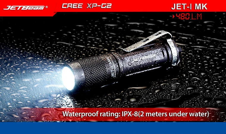 Мини JETBeam JET 1 Cree XP G2 480 люмен Светодиодная Вспышка светильник с Водонепроницаемый
