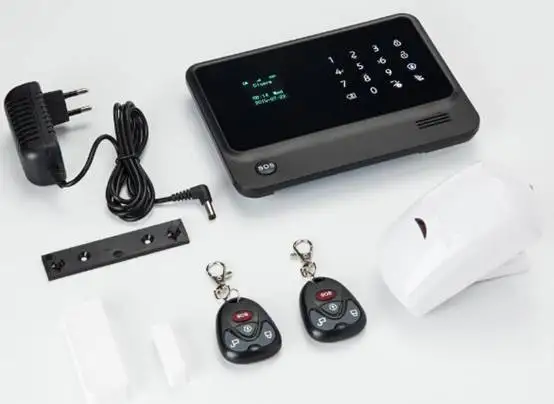 SmartYIBA Smart APP Menu LCD Wireless 433MHZ SMS GSM Network Home automation kit Burglar Security Detector Sensor Alarm Systems