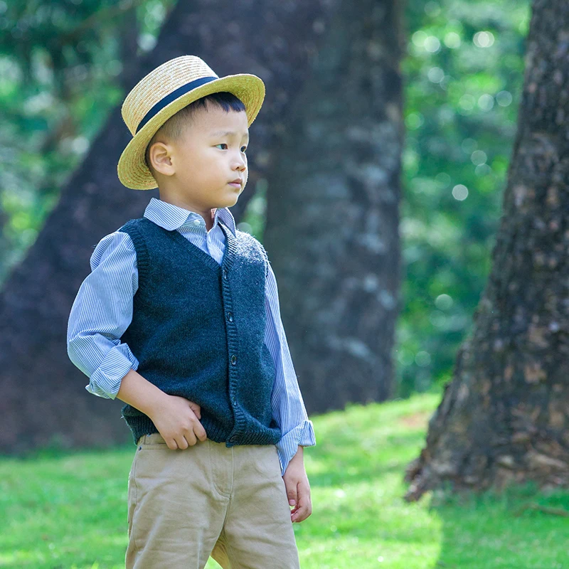 Buy 80 wool brand kids Vests sweater thin winter boy