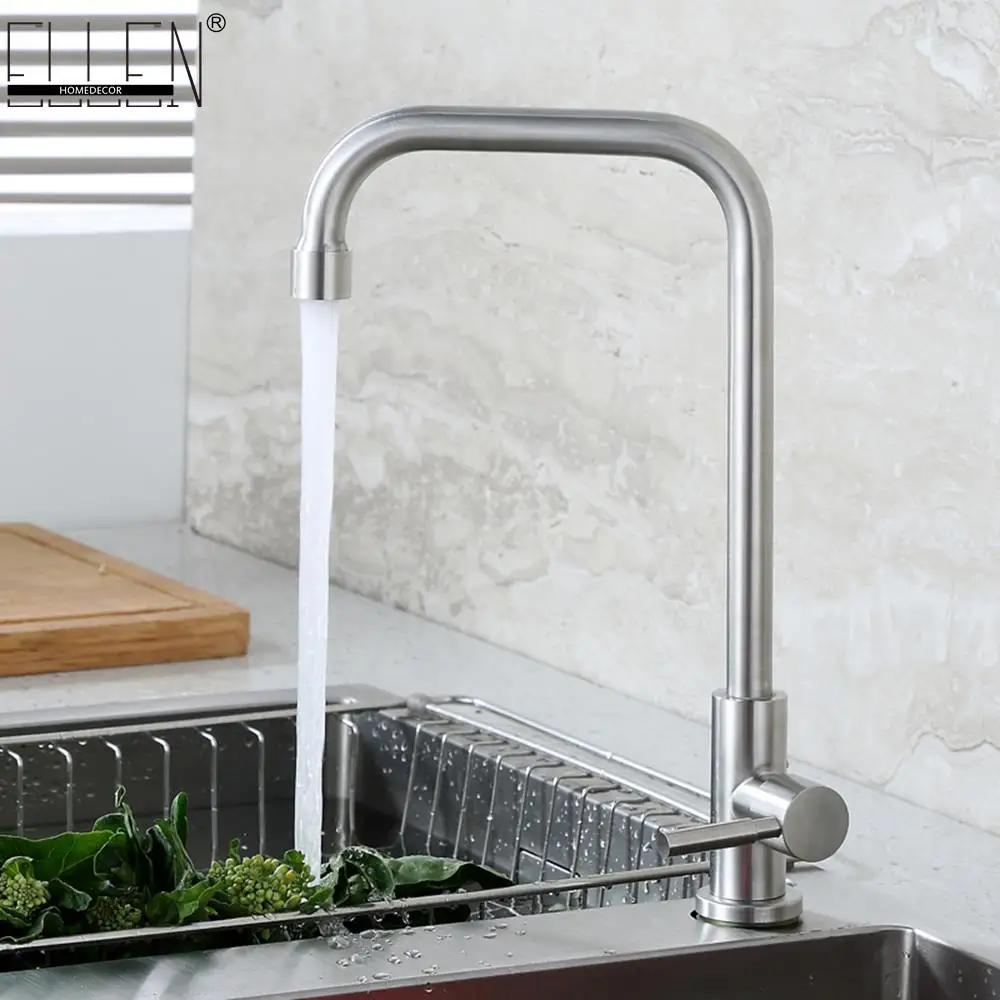 Deck Mounted Single Cold Kitchen Faucet Kitchen Mixer Sink Tap