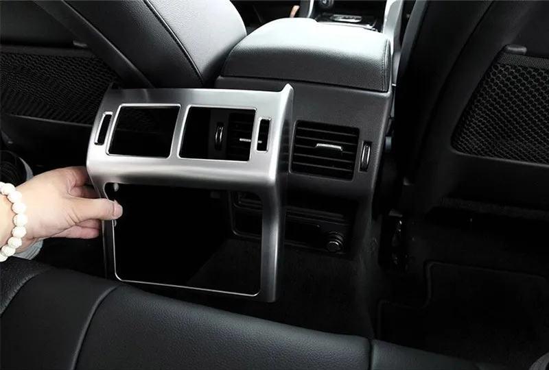For-Jaguar-XE-X760-XF-X260-2016-Car-styling-ABS-Chrome-Armrest-Rear-Air-Conditioning-Vent