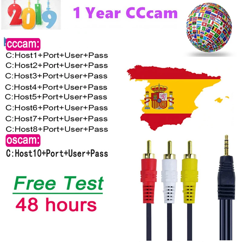 Лучшие стабильные линии cccam для 1 года Испания ccam Португалия Германия oscam Europa Freesat