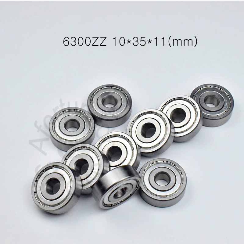 

6300ZZ 10*35*11 (мм) цельнокроеное платье подшипники ABEC-5 6300 6300Z 6300ZZ радиальный подшипник из хромированной стали