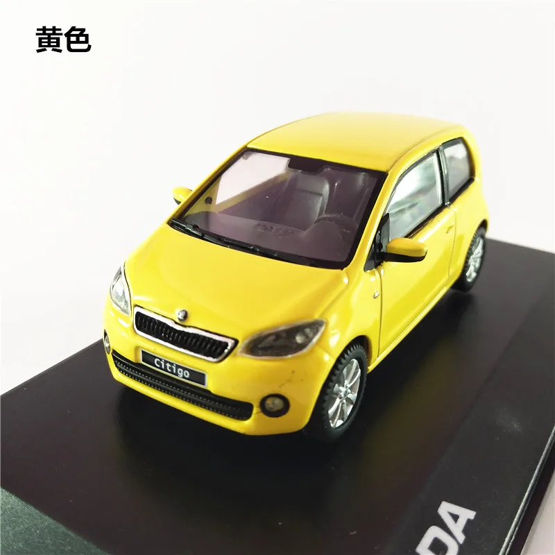 Abrex 1/43 масштабная модель автомобиля игрушки Skoda Citigo литая металлическая модель автомобиля игрушка для подарка, детей, коллекции, украшения