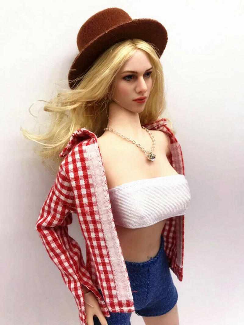 1//6 Scale Female Hat Sweater Skirt Pantyhose Clothing Set Fit 12/'/' Figrue Body