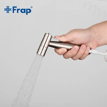 

Frap Bathroom Toilet Bidet Toilet Spray Gun Hose Brushed Small Shower Water Gun toilet bidet sprayer Rubber Hose Y50006+F44-1
