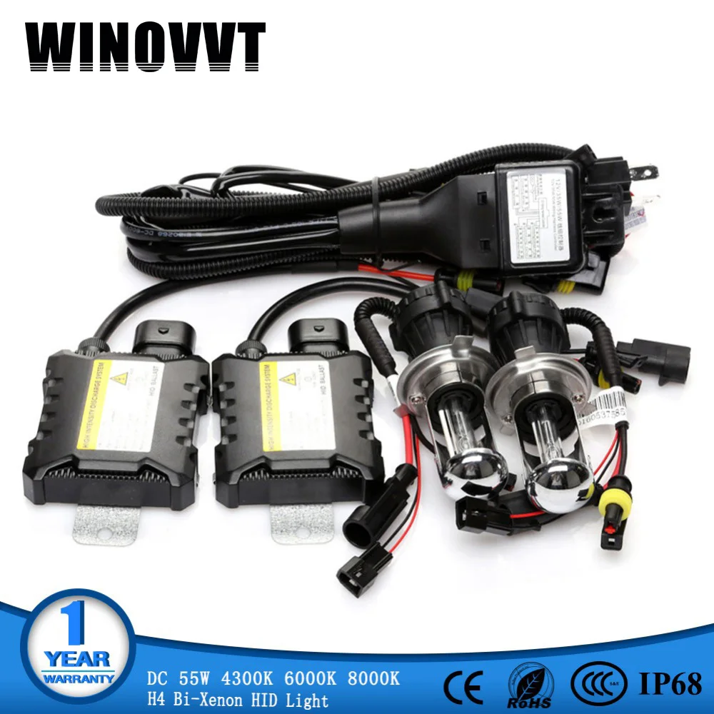 Ксеноновая лампа H4 HID xenon комплект фар автомобиля 12 V 55 W Hi короче спереди и длиннее