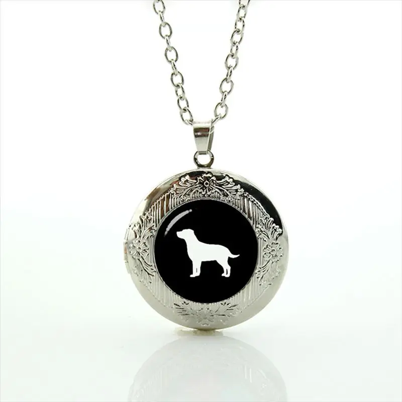 labrador retriever locket necklace pendant steampunk 1