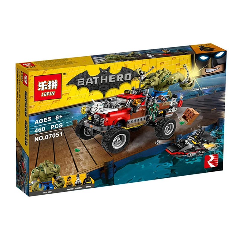 

07051 Batman Movie Killer Croc Tail-Gator Man-Bat Bricks Sets Building Block Toys Compatible With Legoing Batman 70907
