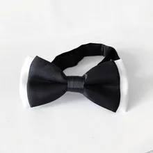 Детская мода формальное хлопок Лук галстук Классическая бабочки в горошек для маленьких детей Регулируемый жилет шеи галстук Свадебная вечеринка бабочка