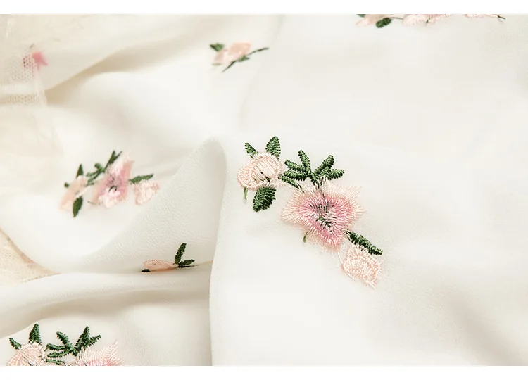 Для женщин пижамные комплекты кружева Сексуальная Сладкий белого цвета с цветами embrodeied краткое милые летние наивысшего качества