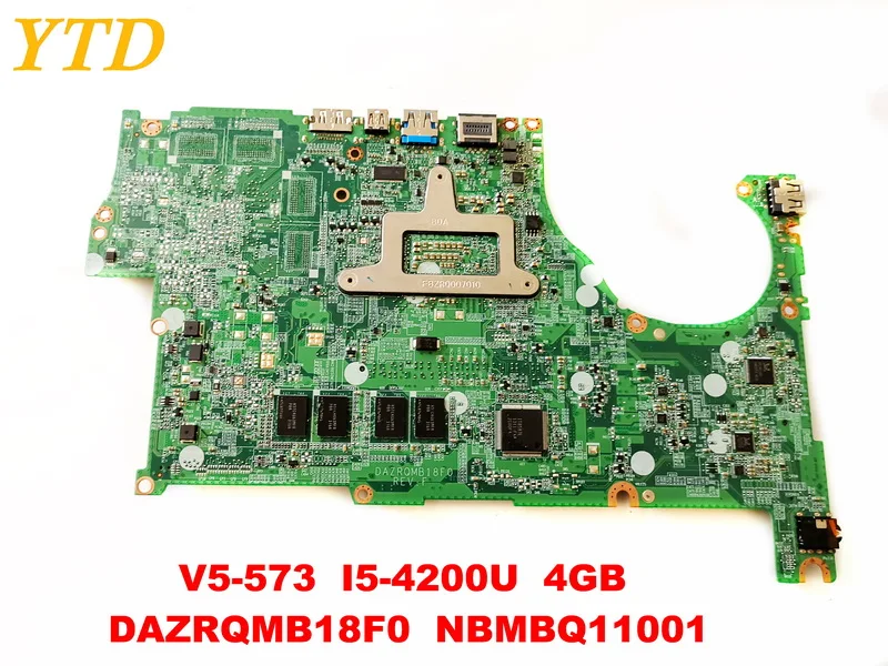 Most effective  Original for ACER V5-573 laptop motherboard V5-573 I5-4200U 4GB DAZRQMB18F0 NBMBQ11001 tested good 