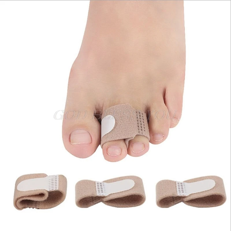 Foot Care Tool Toe Corrector Separator Hallux Valgus Soft Belt Toe Bunion Bone Orthotics Training Pedicure Adjuster Skin Color