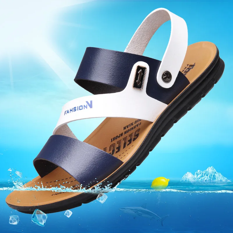 

Men Shoes Men Sandals Genuine Leather Men Summer Shoes Sandals Male Rubber Sandals Comfortable Slip On Sandals Chaussure Homme