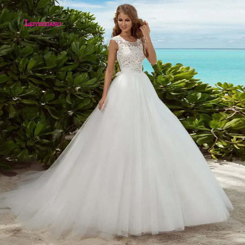 

LEIYINXIANG Bride Dress 2019 Wedding Dress Vestido De Noiva Sereia Robe Sexy Ball Gown SweetheartLace Luxury Elegant Appliques