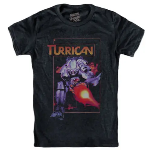 TURRICAN футболка Commodore 64 Nes Snes Gameboy | Мужская одежда