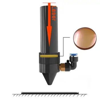 

CN ZnSe PVD Zinc Selenide Focus Lens 12F50.8 For CO2 Laser Focusing Lens Engraver/Engraving Cutter Cutting Machine