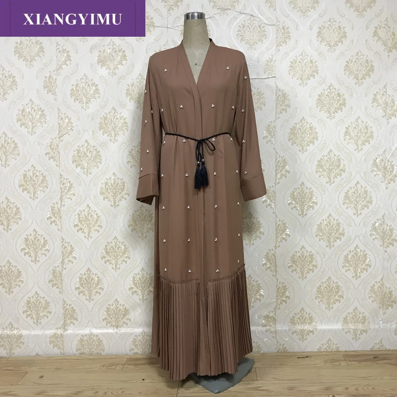 

F8863 Ramadan abayes for women Muslim dress gown and cardigan gown