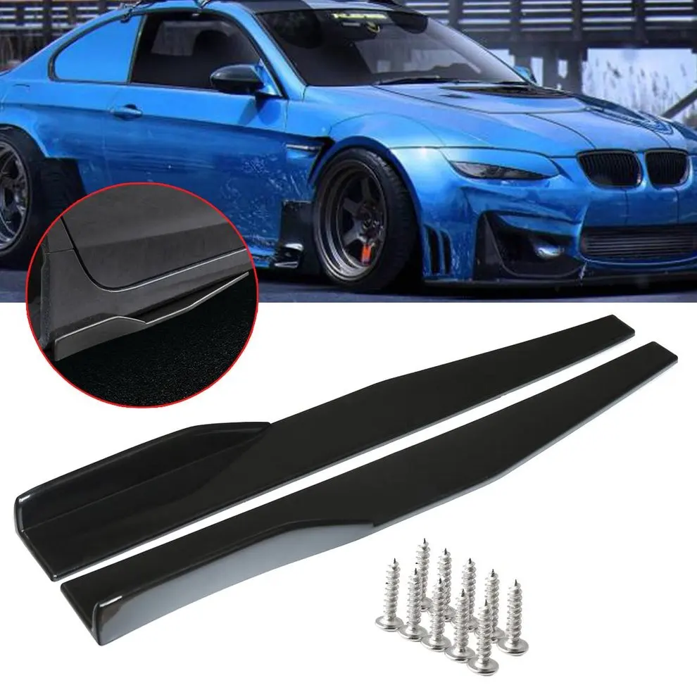 

74.5cm Universal Car Side Skirt Rocker Splitters Winglet Wings Diffuser Professional Auto Car Accessories