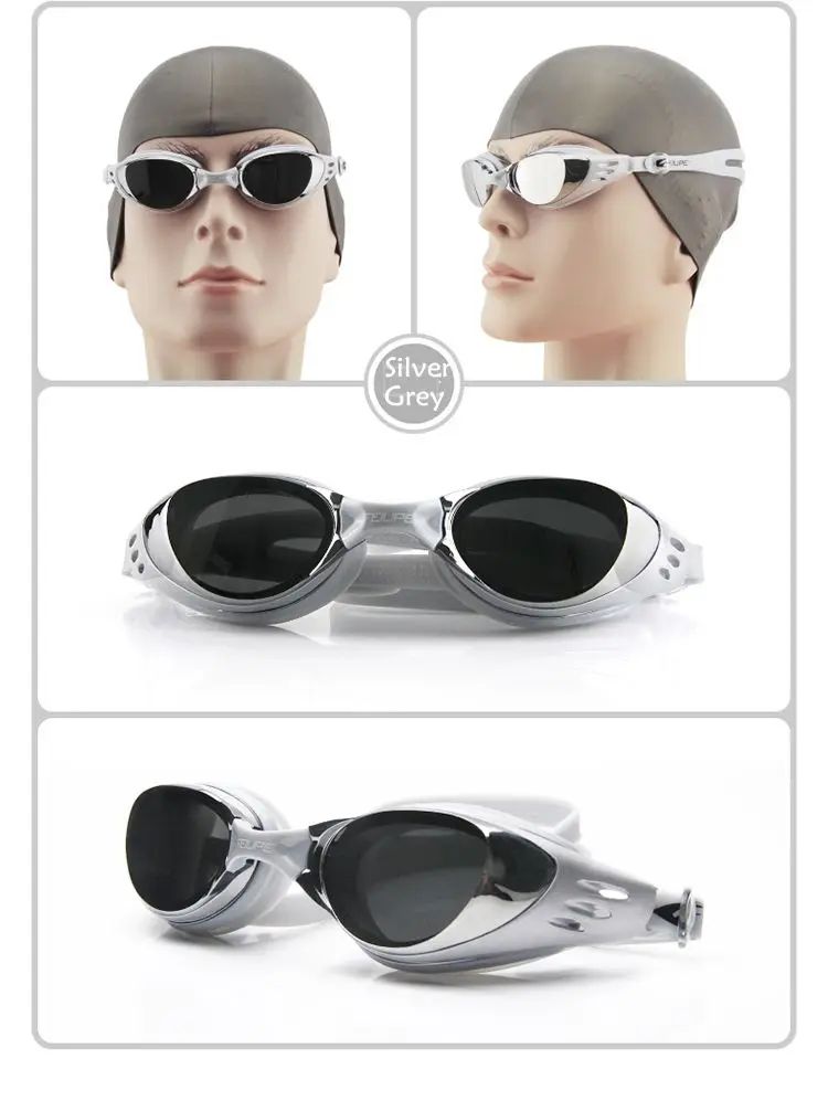 FEIUPE плавательные очки Профессиональные противотуманные УФ-защитные силиконовые очки для бассейна водонепроницаемые мужские женские и детские