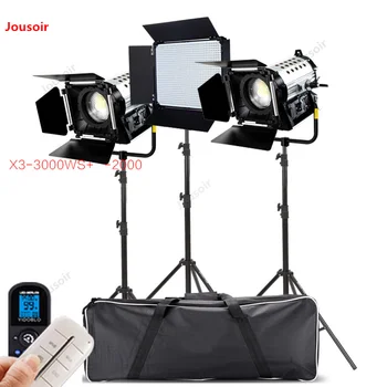 

E2000+3000W Movie Spotlight Video Interview Studio Photography Lamp Set CD50 T07