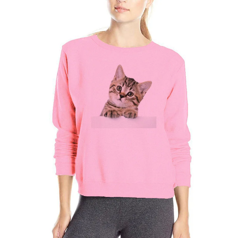 3d Cat Hoodies Women Popular Style Streetwear New Design 3d Cat