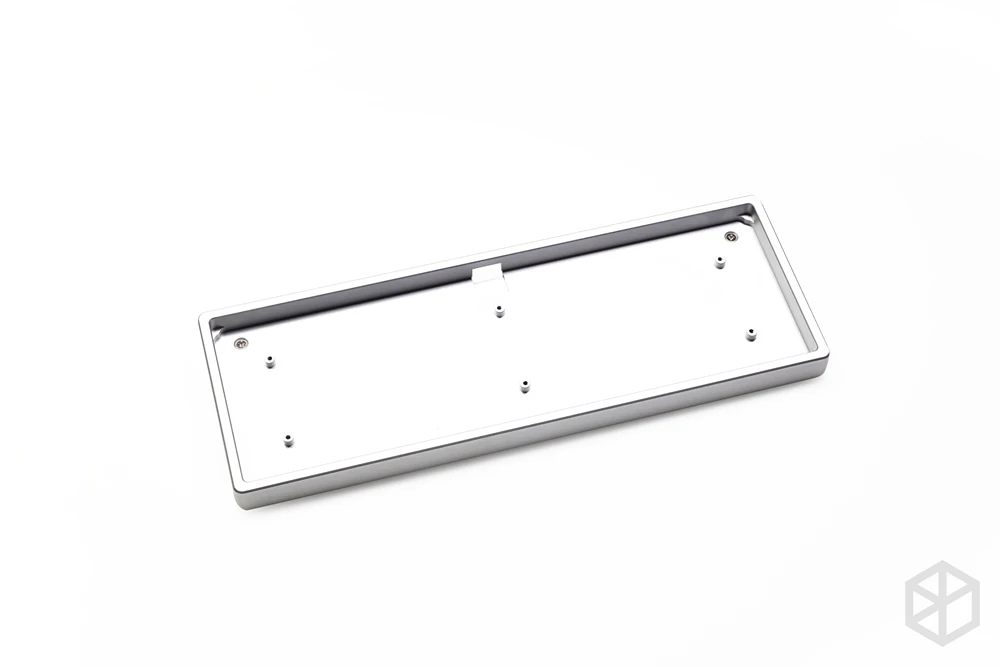 de metal, teclado mecânico personalizado, cor cinza, para margaridas 40% mini