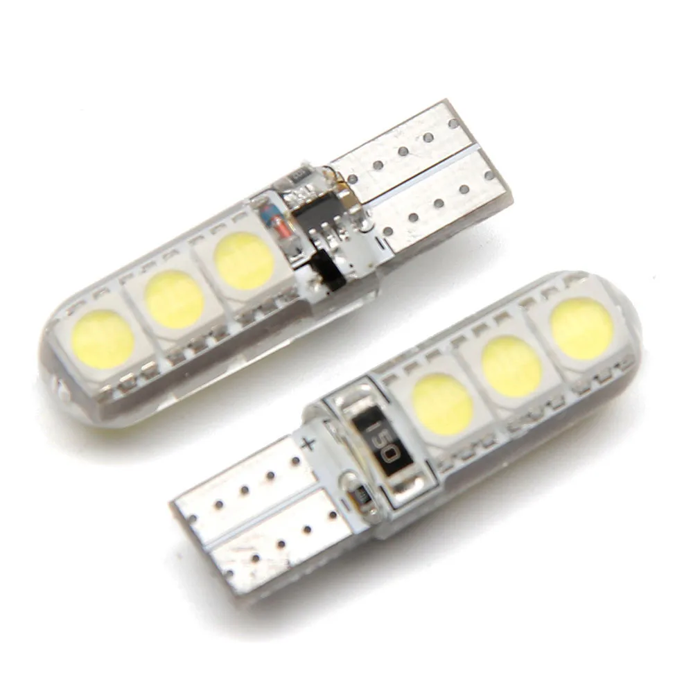 KAKUDER 2 шт. T10 W5W Водонепроницаемый 5050 6 SMD Клин номерных указатель поворота zz0206 челнока