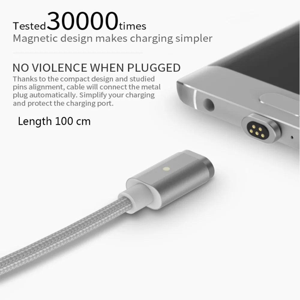 WSKEN X-Cable Mini 2 Магнитный зарядный кабель для Micro USB huawei Xiaomi samsung htc для iPhone 5 6 7 Plus SE