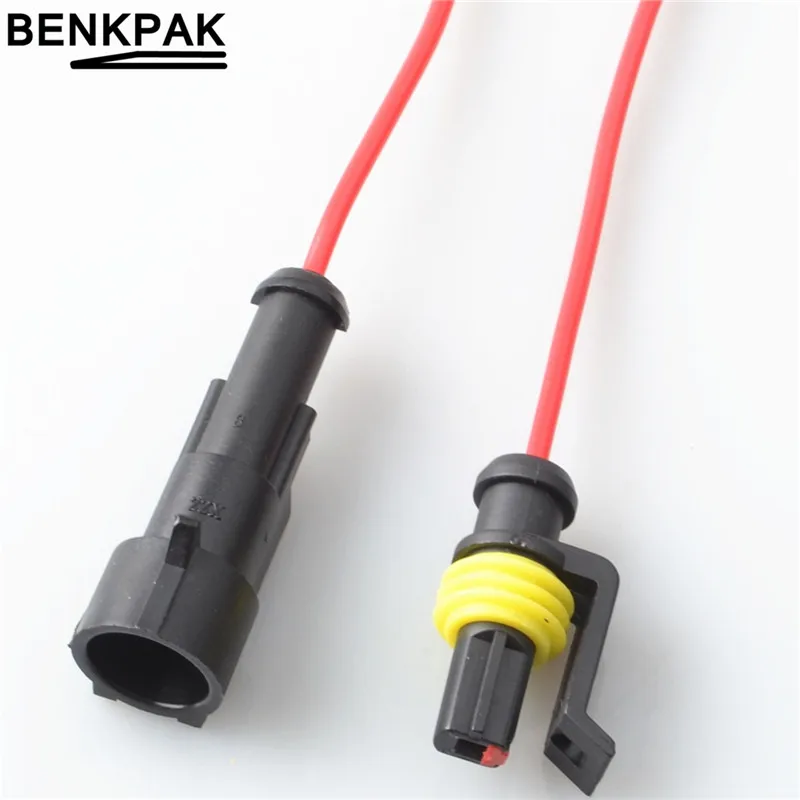 1Pin автомобильный Водонепроницаемый Электрический разъем с проводом электрический провод кабель
