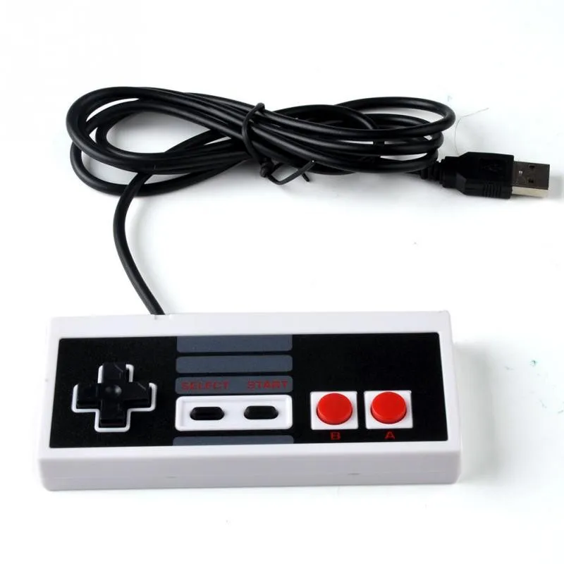 Лидер продаж 1 шт. 8 битный пластиковый контроллер USB игровой джойстик для NES Windows