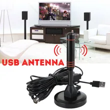 Portable 1080P HD Digital Indoor TV Antenna For DVB-T CMMB DTMB TV HDTV Digital Wireless Television Antennas With USB TV Tuner