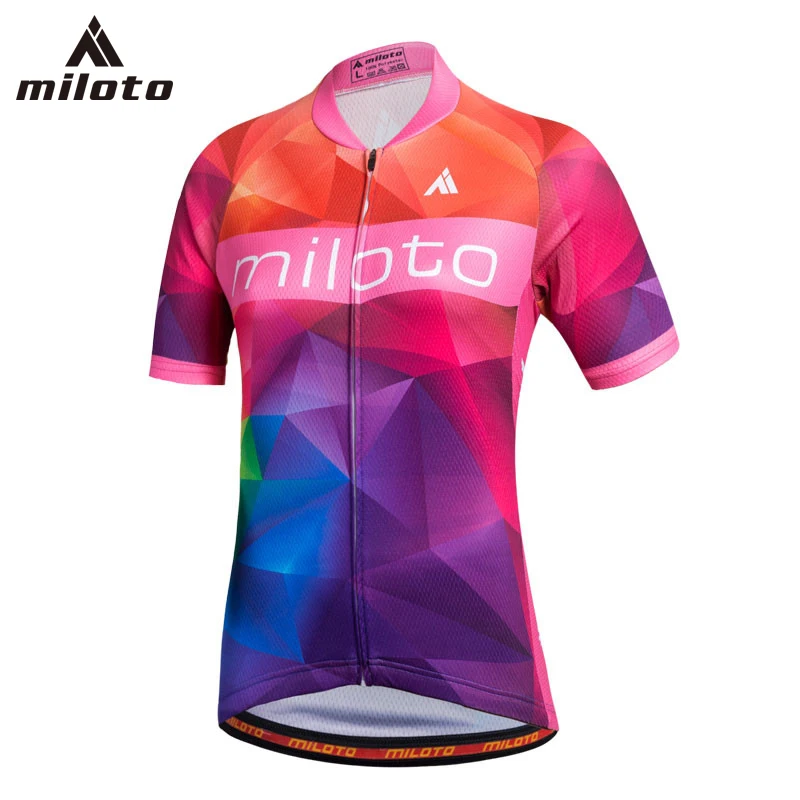 MILOTO Vélo mtb велосипед Джерси рубашка Для женщин короткий рукав Велосипедная форма