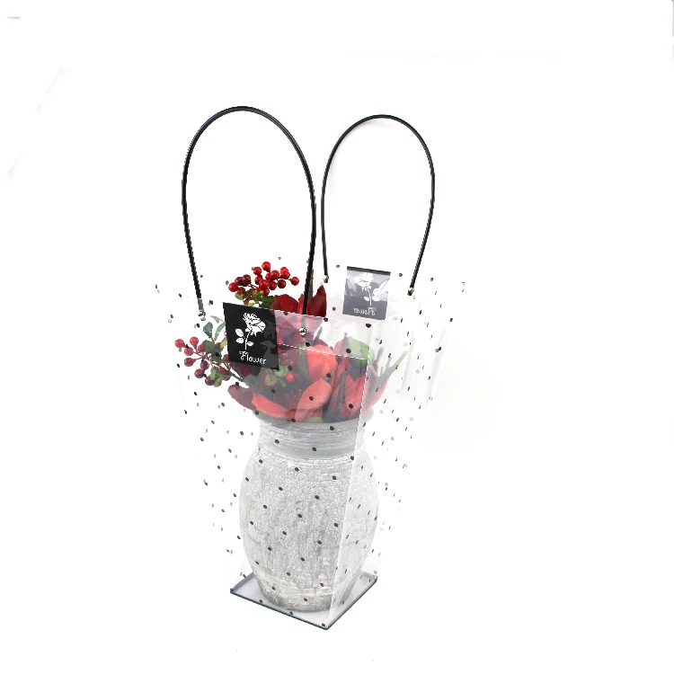 5 шт. ПВХ точка трапециевидный мешок прозрачный горшочек бонсай Подарочный пакет для цветов