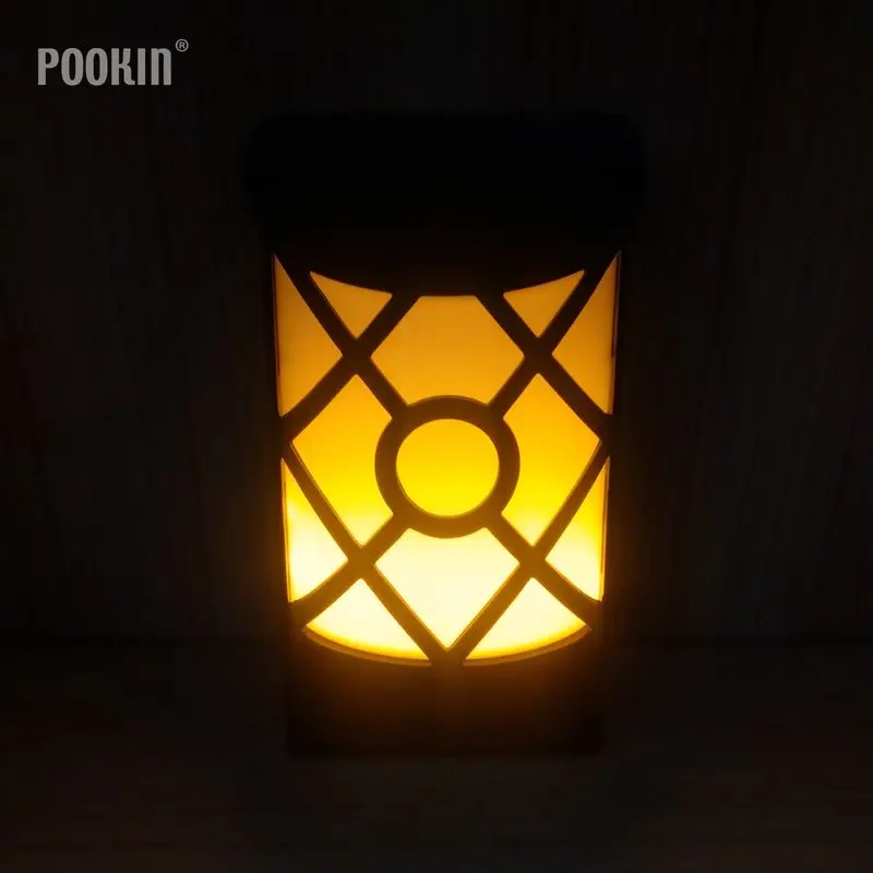 

New LED Solar Flicker Flame Light 66PCS LEDS Light-Sensor Solar Lights Outdoor Waterproof Solar Garden Wall Lights