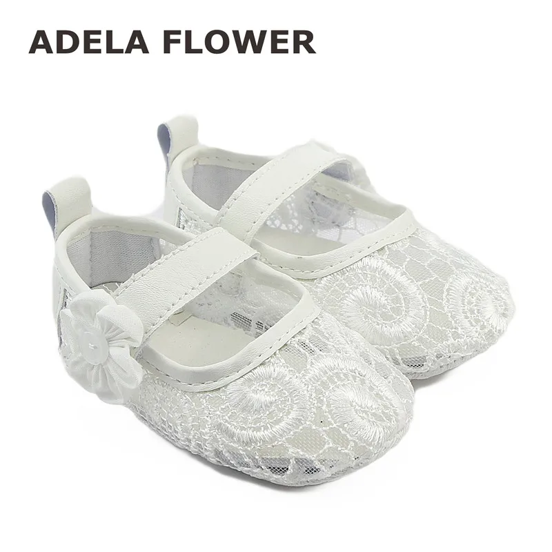 

Baby Girl Princess Prewalker Shoes Pure White Lace Breathable Soft Sole Shoes Infant Leisure First Walkers Girl Toddler Shoes