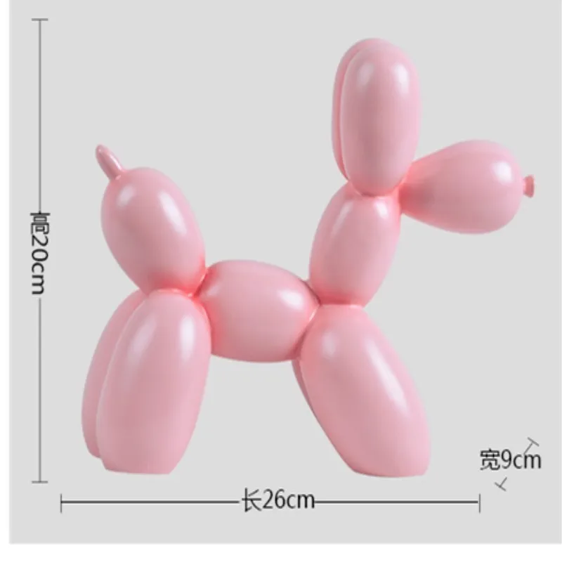 Ins цифры Nordic розовый шар Статуэтка собаки фигурка Miniture украшение на стол для дома декоративные изделия из полимера украшение малыш подарок на день рождения
