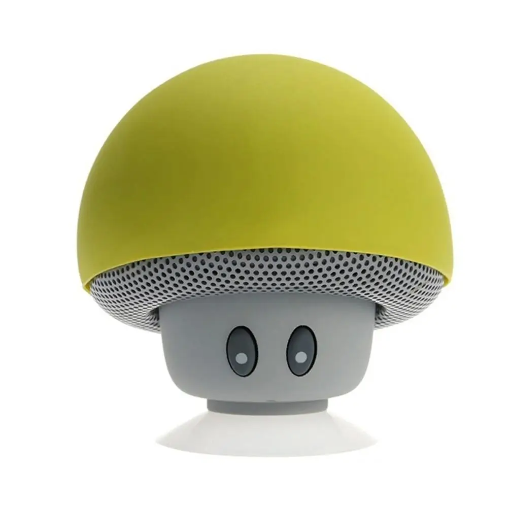 Мини Bluetooth динамик беспроводной модный мультфильм гриб стиль Bluetooth динамик s водонепроницаемый беспроводной мини Bluetooth динамик - Цвет: Yellow