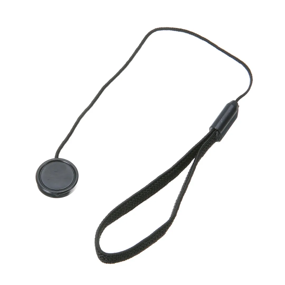

Mayitr 25cm Black Lens Cap Keeper Lightweight Lens Cap Holder Cord String Leash Rope for SLR Camera