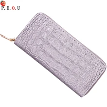 Women Alligator Leather Wallets Crocodile Purse Female Card Holder Luxury Money Dollar Bag Ladies Gold Long Walet Girls Wristlet Women Alligator Leather Wallets Crocodile Purse Female Card Holder Luxury Money Dollar Bag Ladies Gold Long Walet Girls Wristlet